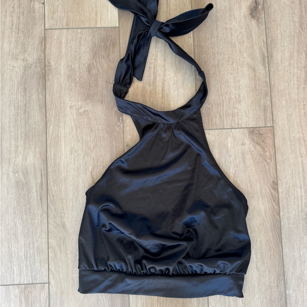 Black Halter Top